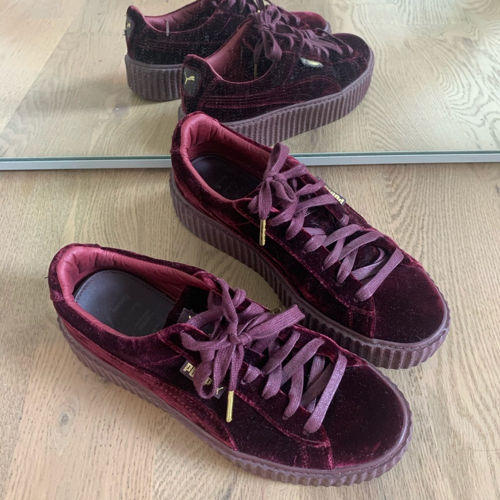 Maroon Fenty Puma Creepers